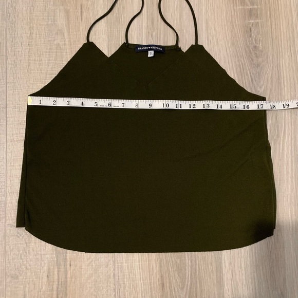 Brandy Melville Dark Green Dressy Cami Swing Top - Picture 3 of 13
